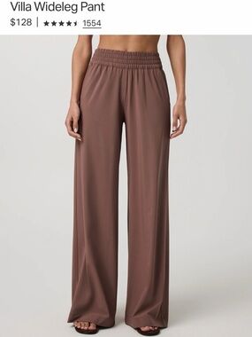 Vuori Villa Wide Leg Pants Brown Size Large